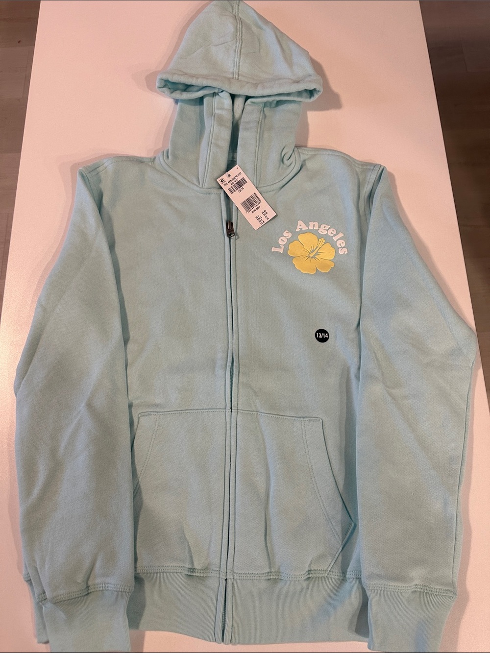 Abercrombie kids oversized full-zip logo-print hoodie